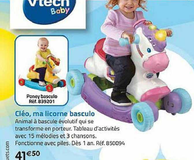 cléo ma licorne basculo vtech baby