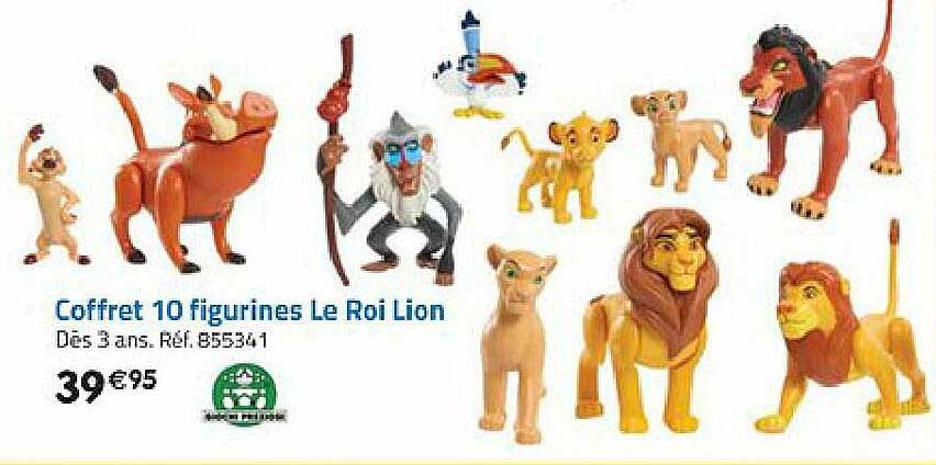 coffret 10 figurines le roi lion