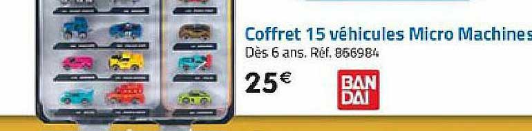 coffret 15 véhicules micro machines
