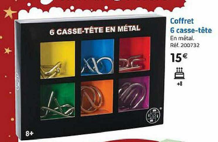 coffret 6 casse-tête