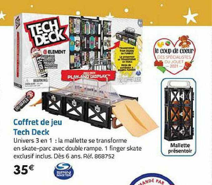 coffret de jeu tech deck
