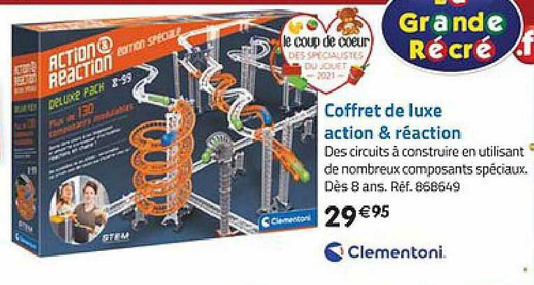 coffret de luxe action & réaction clementoni