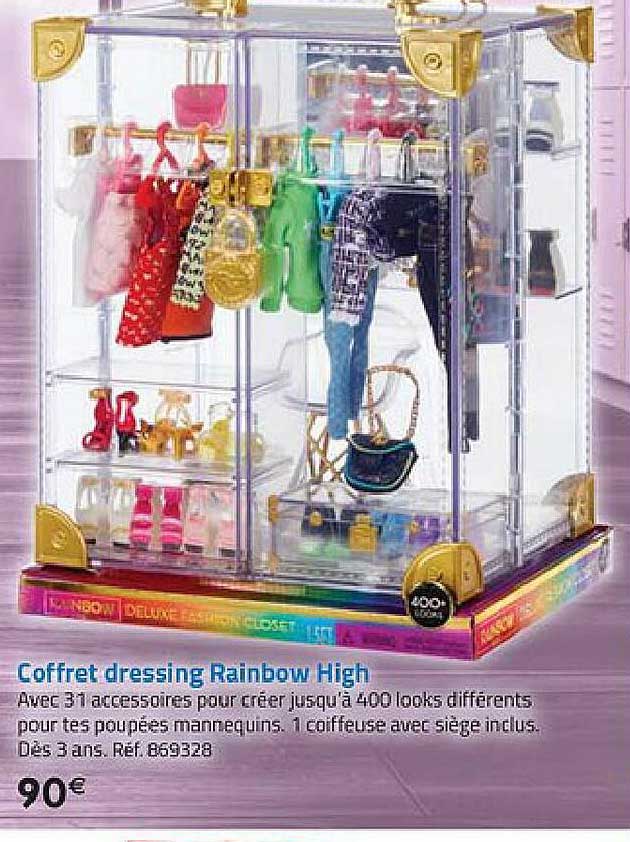 coffret dressing rainbow high