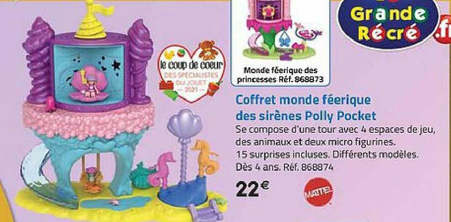 coffret monde féerique des sirènes polly pocket