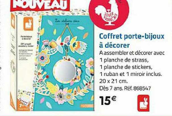 coffret porte-bijoux à décorer