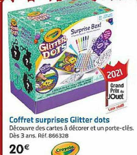 coffret surprises glitter dots