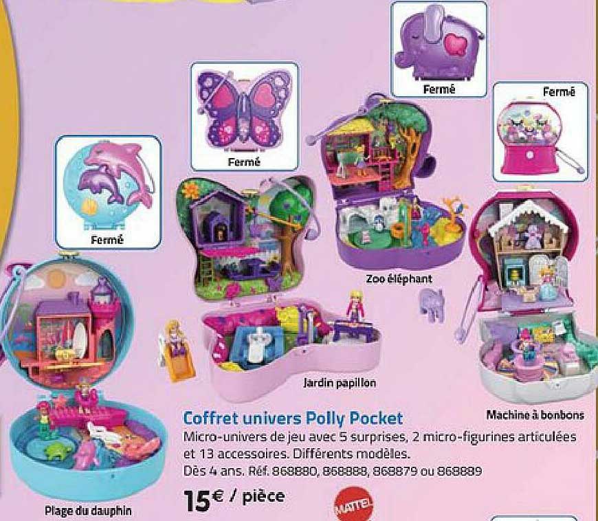 coffret univers polly pocket mattel