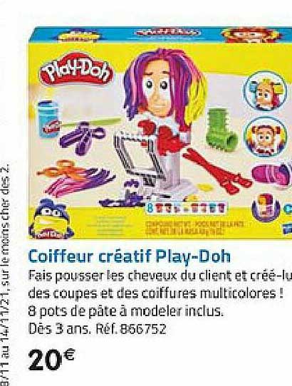 coiffeur créatif play-doh