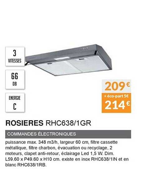 commandes électroniques rosieres rhc638 1gr