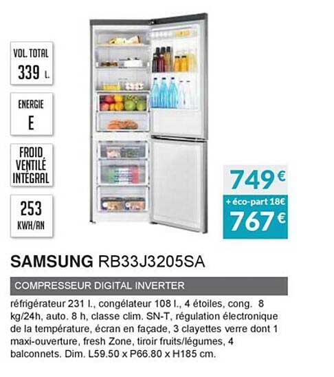 compresseur digital inverter samsung rb33j3205sa