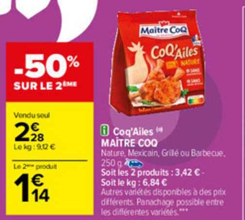coq'ailes maître coq