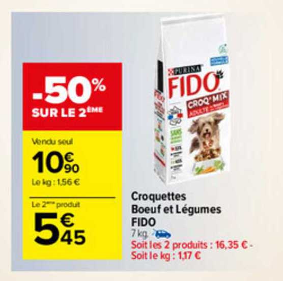 Croquettes Bœuf Et Légumes Fido