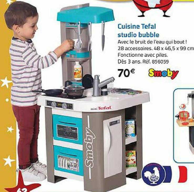 cuisine tefal studio bubble smoby