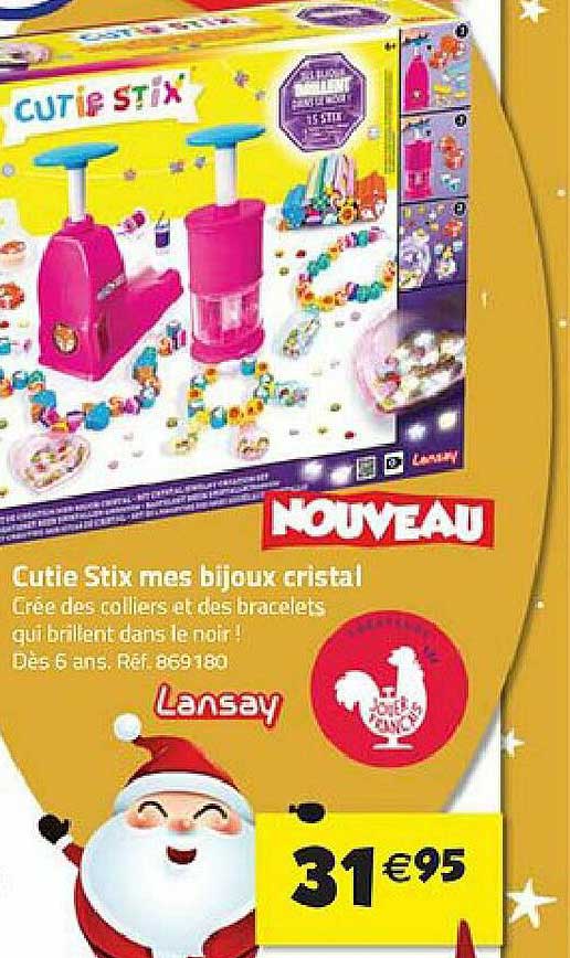 cutie stix mes bijoux cristal lansay