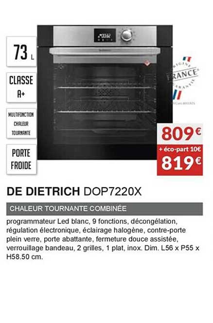 de dietrich dop7220x chaleur tournante combinée
