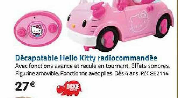 décapotable hello kitty radiocommandée