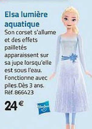 elsa lumière aquatique hasbro