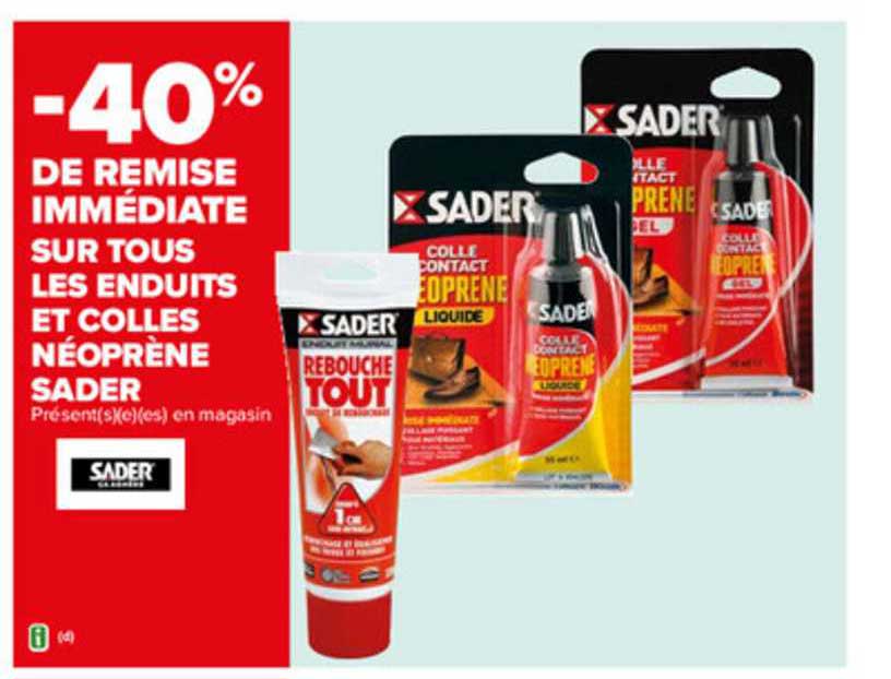 enduits et colles néoprène sader