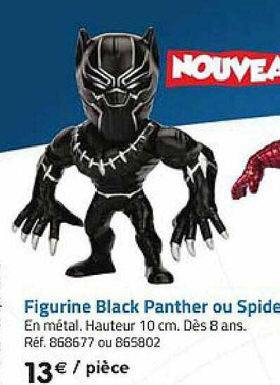 figurine black panther ou spider-man