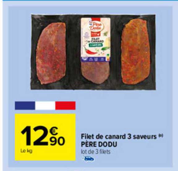 filet de canard 3 saveurs père dodu