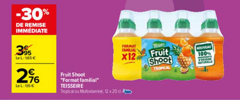 fruit shoot "format familial" teisseire