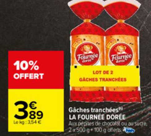 gâches tranchées la fournée dorée