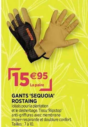 gants 'sequoia' rostaing
