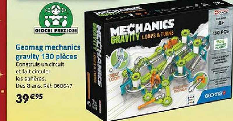 geomag mechanics gravity 130 pièces