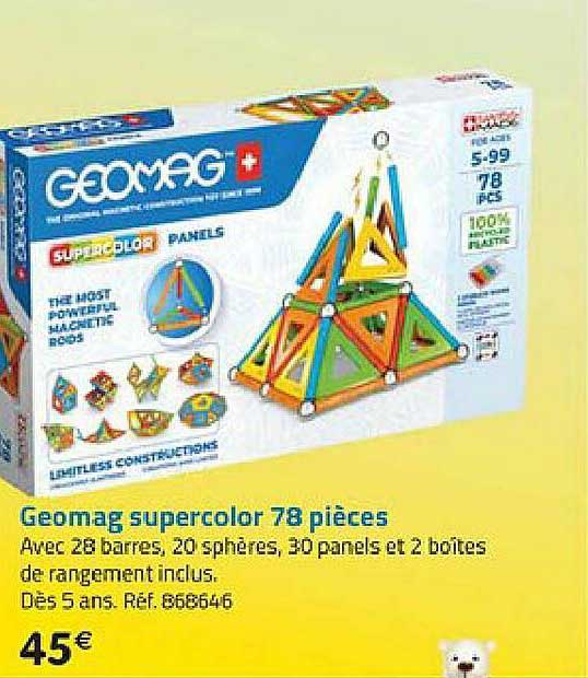 geomag supercolor 78 pièces
