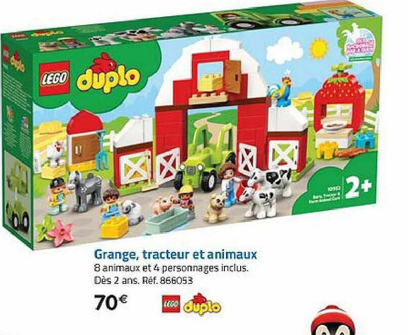 Grange Tracteur Et Animaux Lego Duplo
