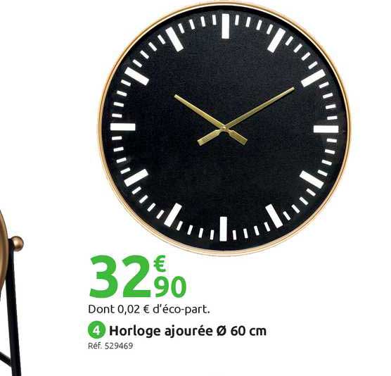 horloge ajourée ø 60 cm
