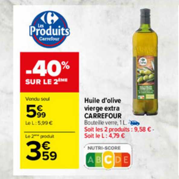 Huile D'olive Vierge Extra Carrefour