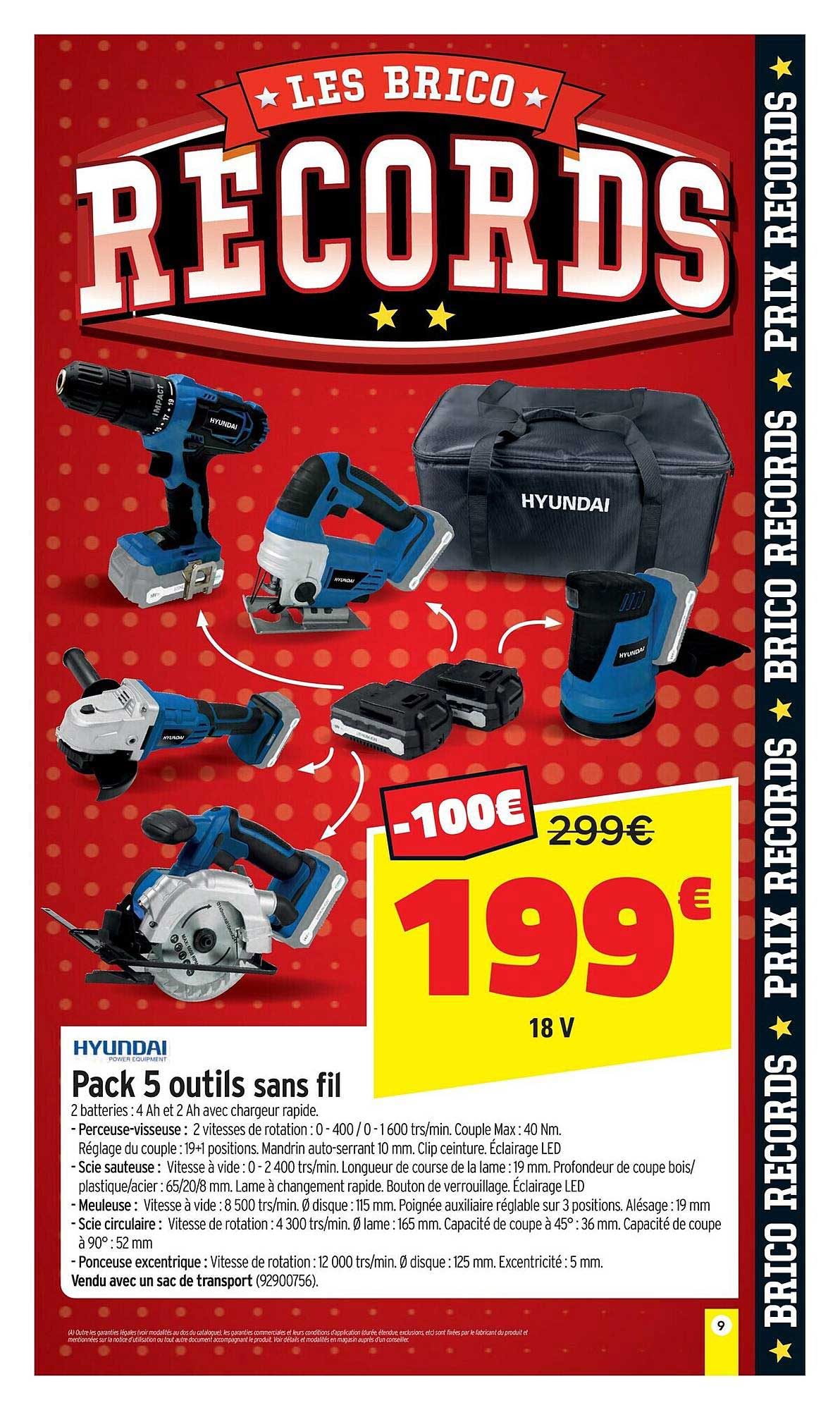 huyndai pack 5 outils sans fil