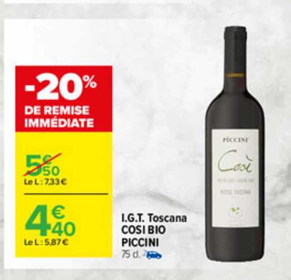 i.g.t. toscana cosi bio piccini