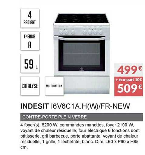indesti i6v6c1a.h(w) fr-new contre-porte plein verre