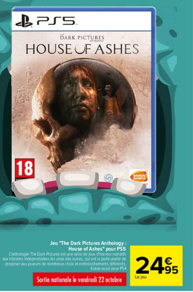 jeu "the dark pictures anthology : house of ashes" pour ps5