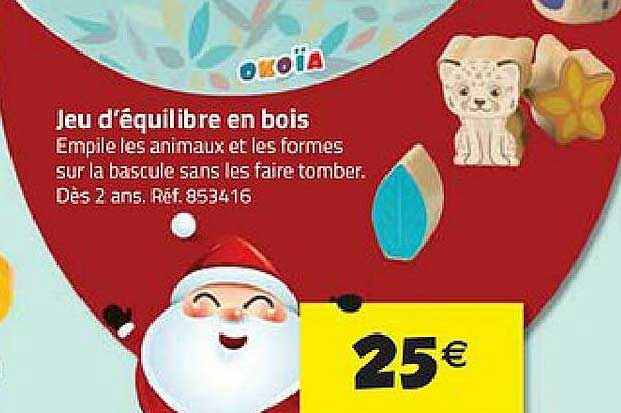 jeu d'équilibre en bois okoïa