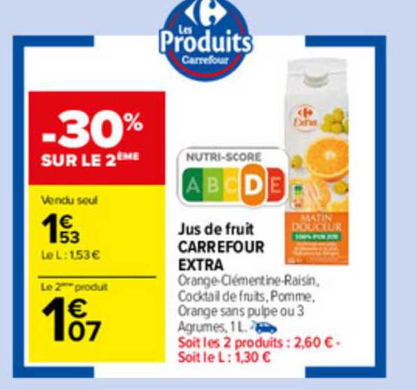Jus De Fruit Carrefour Extra