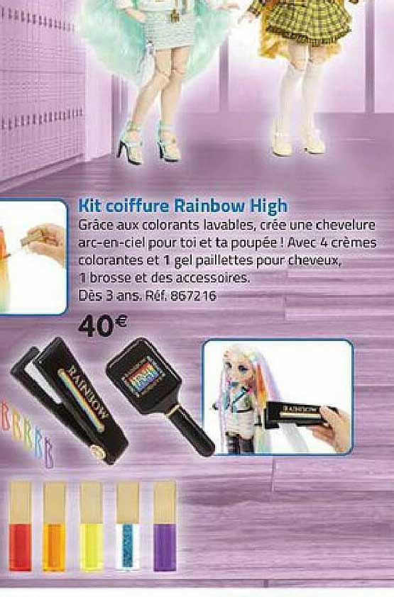 kit coiffure rainbow high