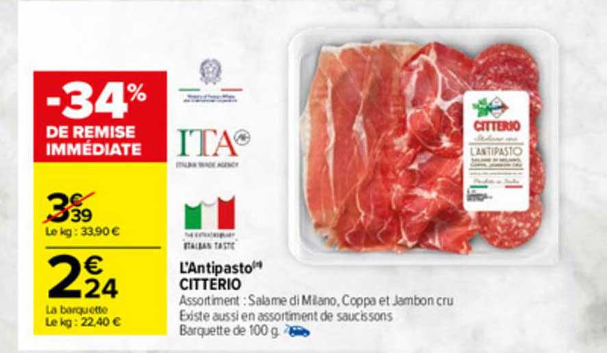 L'antipasto Citterio