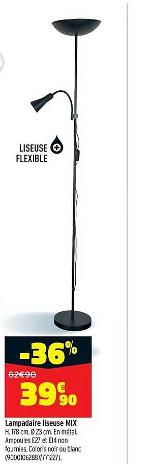 Lampadaire Liseuse Mix