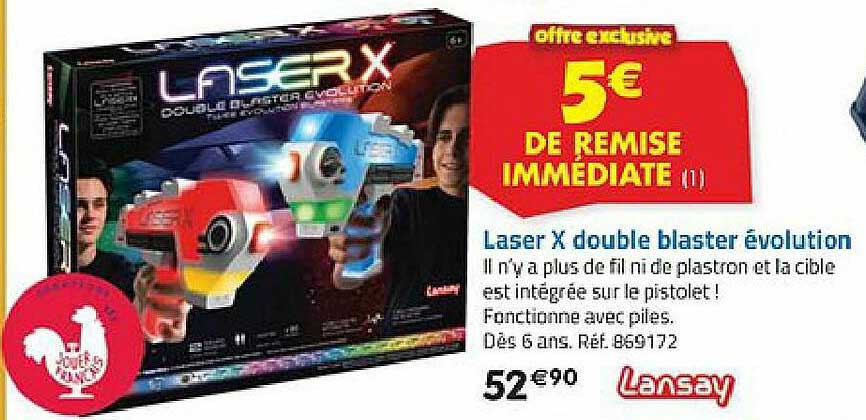 laser x double blaster évolution lansay