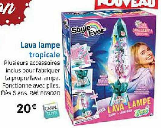 lava lampe tropicale