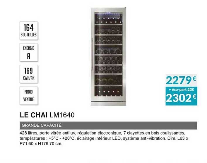 le chai lm1640 grande capacité