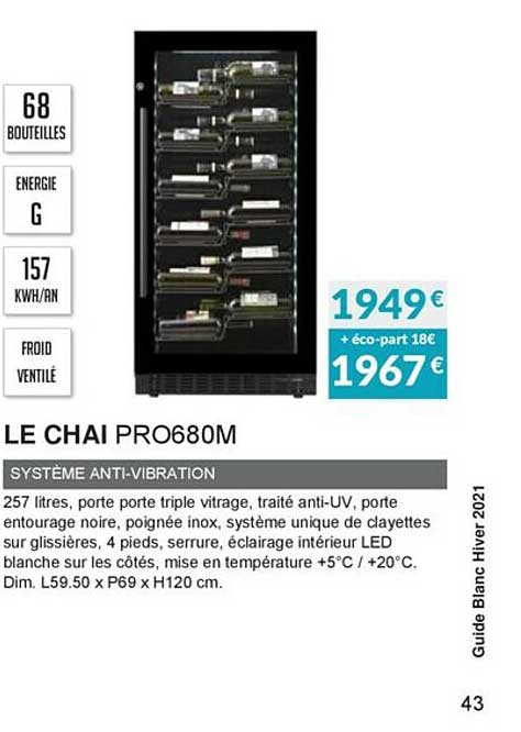 le chai pro680m système anti-vibration