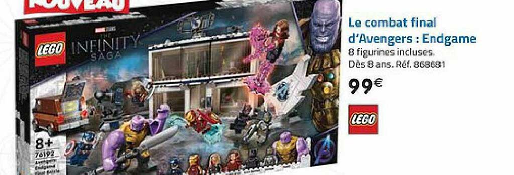 le combat final d'avengers : endgame lego