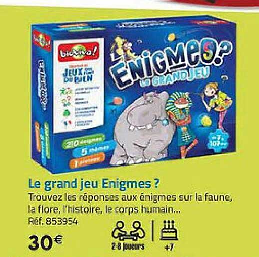 le grand jeu enigmes?
