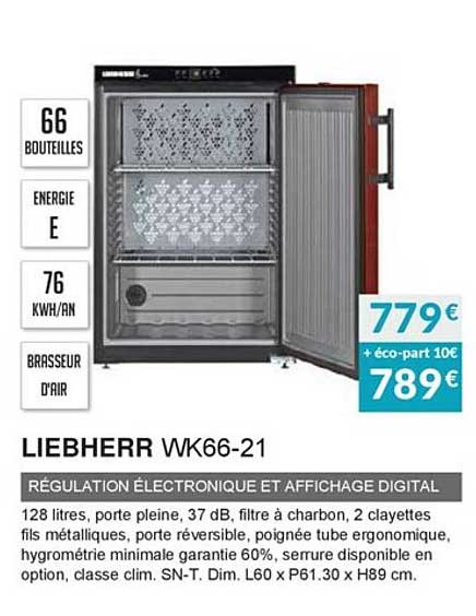 liebherr wk66-21 régulation électronique et affichage digital