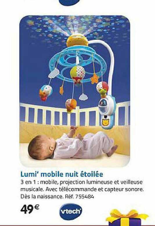 lumi' mobile nuit étoilée vtech