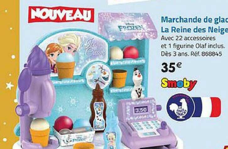 marchande de glaces la reine des neiges smoby